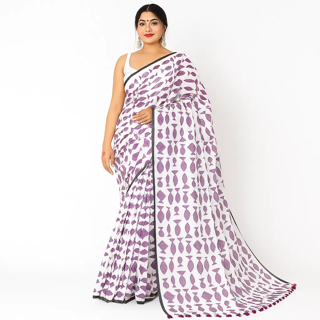 Mal Cotton Print Saree
