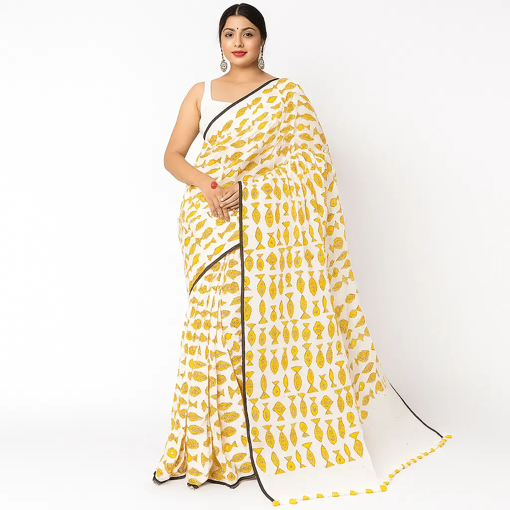 Mal Cotton Print Saree