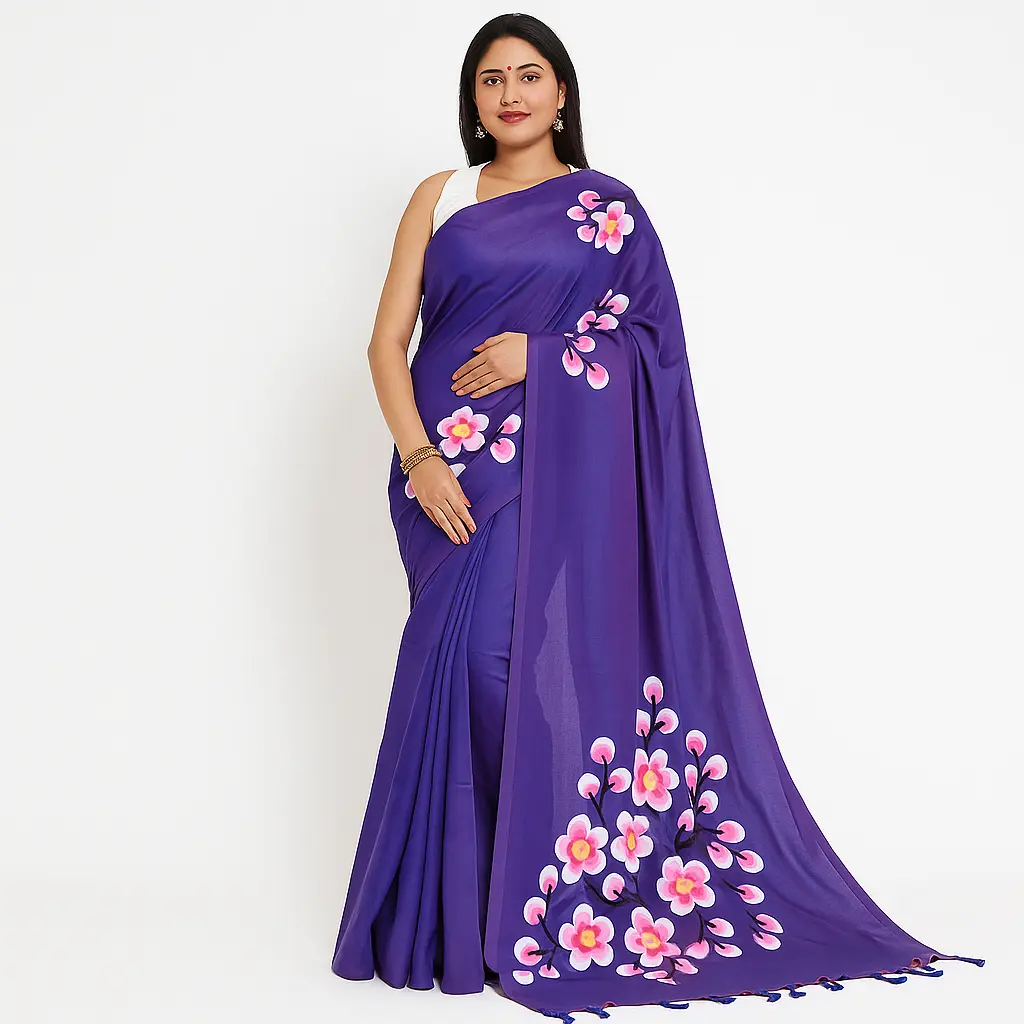 Khadi Hand Print Saree