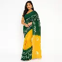 Cotton Lilen Batik Saree