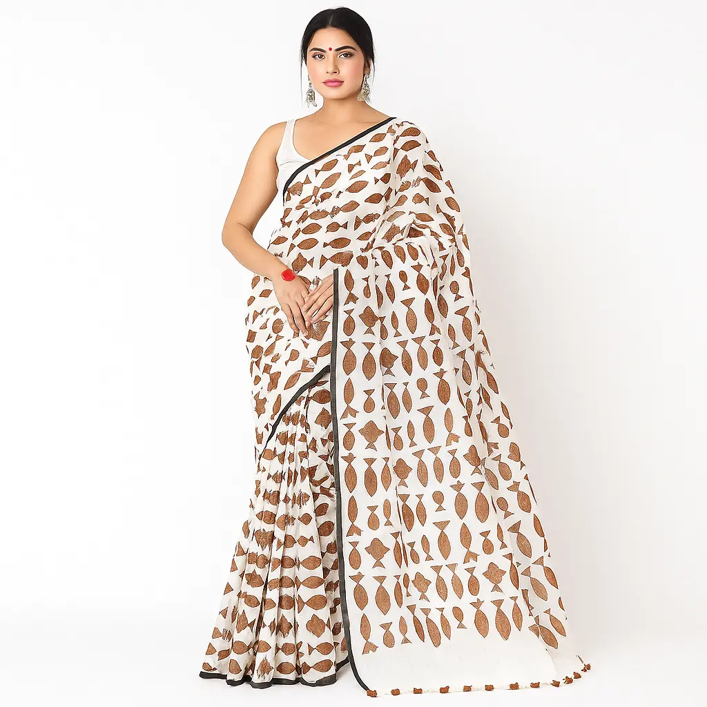 Mal Cotton Print Saree